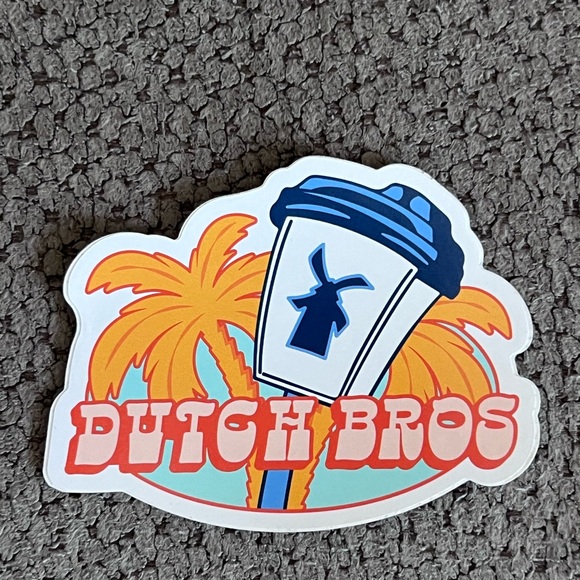NEW Dutch Bros Palm Tree Stickers! Set of 4! - Picture 2 of 3